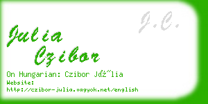 julia czibor business card